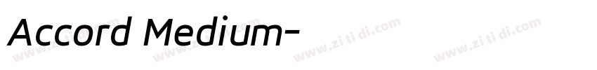 Accord Medium字体转换